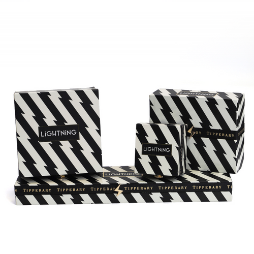 Tc Lightning - Bolt Necklace With Cz Gold