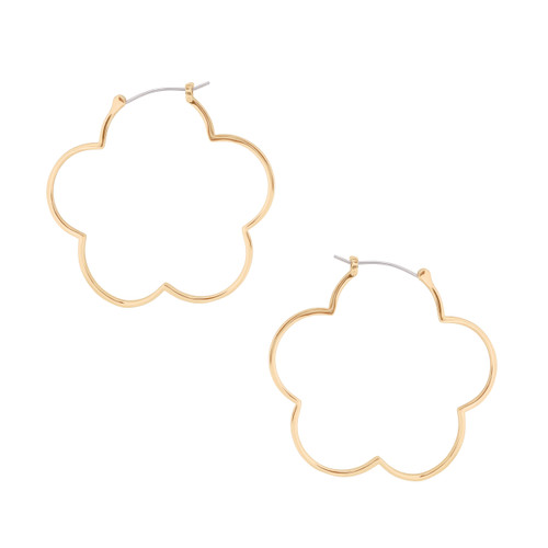 Tc Fleur Collection Gold Hoop Earrings Gold