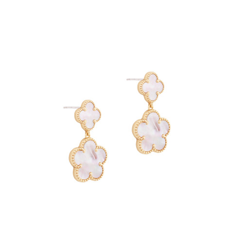 Tc Fleur Collection Mop Drop Earrings Gold
