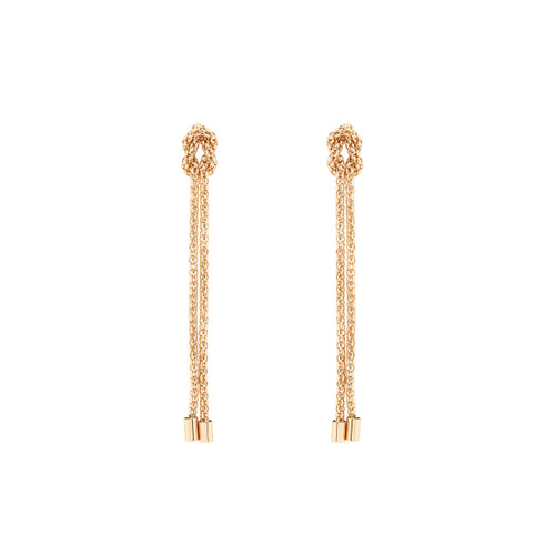 TC Love Knot - Chain Knot Earrings Gold