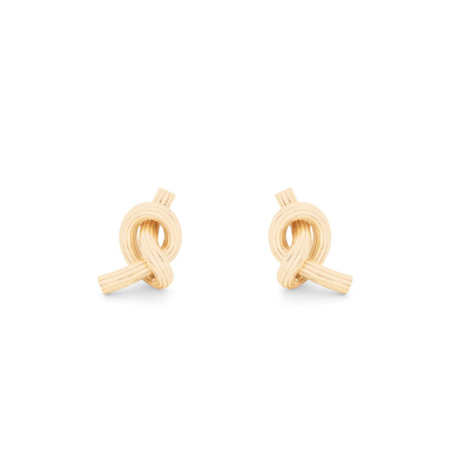 TC Love Knot - Knot Stud Earrings Gold