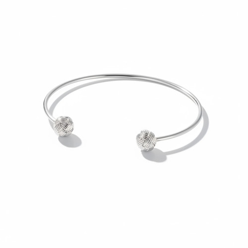 TC Love Knot - Knot Ball Bracelet Silver