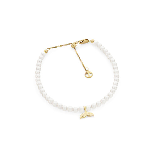 Tc Under The Sea - Pearl & Whale Tail Bracelet
