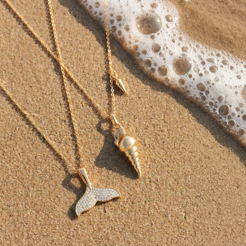 Tc Under The Sea - Sea Shell Pendant Gold