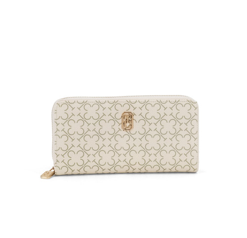 TC Monogram Wallet - Ivory