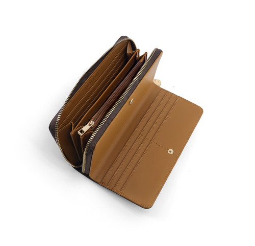 TC Monogram Wallet - Mocha