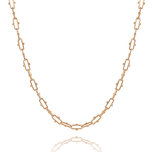 TC Chain Link Necklace Gold