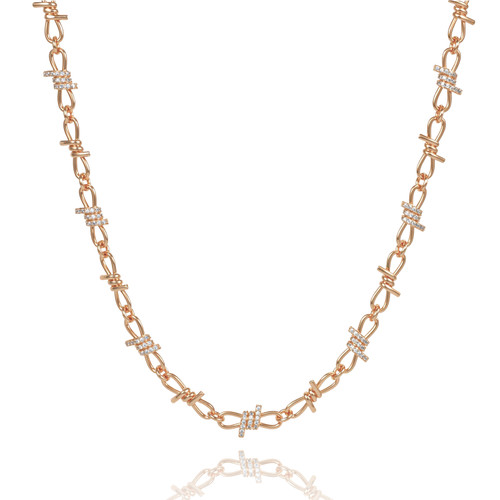 TC Bow Necklace Gold