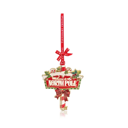 Sparkle North Pole Sign Decoration
