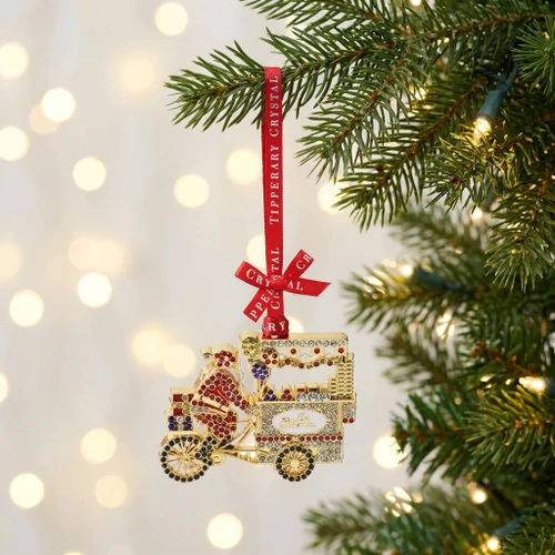 NEW Funfair Christmas Decoration - Santa Ice-Cream Cart
