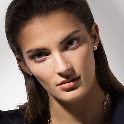Rose Gold Polished Circle Earrings Rose Gold Polished Circle Earrings