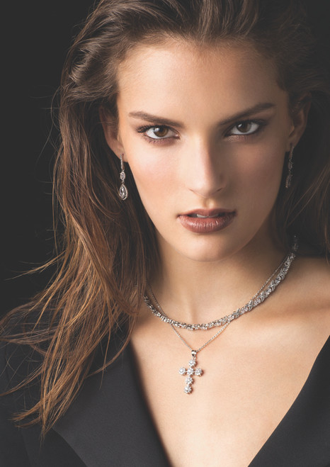 Silver Necklace X&O And Earrings 6mm Silver Necklace X&O And Earrings 6mm