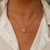 Rose Simple Cz Pendant