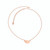 Skandi Half Circle Rose Gold Pendant