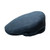 BLUE HERRINGBONE WOOL FLAT CAP 62CM