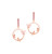 TC BUTTERFLY - CIRCLE DROP EARRINGS