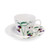 Botanical Studio Set of 2 Cups & Saucers Magnolia & Sweet Pea