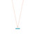 Turquoise Bar Pendant Rose Gold - New 2022