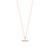 Cz Set Bar Pendant Rose Gold - New 2022