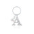 Tipperary Crystal Pearl & Diamond Letter "A" Keyring