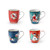 S/4 Christmas Mugs