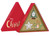 S/3 Sparkle Christmas Decorations Gold Insert (Tree Frame, Star & Robin)