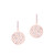 BEE ROSE GOLD CIRCLE EARRINGS