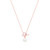 T-BAR PENDANT ROSE GOLD WITH PEARL - NEW AUTUMN 2023