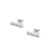 T-BAR STUD EARRINGS SILVER SET WITH CZ - NEW AUTUMN 2023