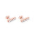 T-BAR STUD EARRINGS ROSE GOLD SET WITH PEARLS - NEW AUTUMN 2023