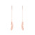 FEATHER & CHAIN LONG EARRINGS RG