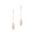 LONG FEATHER RG EARRINGS INSET WITH CLEAR CZ - NEW AUTUMN 2023