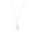 FEATHER PENDANT INSET WITH CZ SILVER - NEW AUTUMN 2023