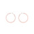 TC HOOP SILK THREAD EARRINGS ROSE GOLD TC HOOP SILK THREAD EARRINGS ROSE GOLD
