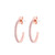 TC C EARRINGS PAVE SET ROSE GOLD