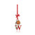 Alphabet Robin Christmas Decoration - W