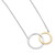 INTERLOCKING CIRCLES PENDANT SILVER & GOLD - NEW 2024