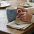 Bee Single Mug Dark Blue