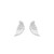 Angel Wing Stud Earrings Silver - New 2024