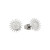 Soleil Sun With Face Stud Earrings Silver - New 2025