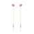 TC Bead - Violet Chain Earrings