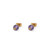TC Bead - Stud Earrings Violet