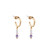 TC Bead - Mini Hoop Earrings Violet