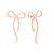 TC Bow - Pearl Inset Earrings Gold