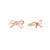Tc Bow - Stud Earrings Rose Gold
