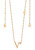 TC Letter "V" Pendant - Gold
