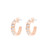 Tc Hoop Earrings Art Deco Rose Gold