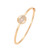 Gold Evil Eye Star Burst Bangle with pavé detail – product thumbnail on white background