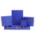 Tipperary Crystal luxury jewellery packaging in blue with gold evil eye pattern – gift boxes display