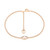 Gold Evil Eye CZ Pearl Bracelet with adjustable chain and pavé detail – jewellery product thumbnail on white background